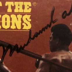Iconsofboxing.com Ali Autographed Super Rare 8mm Film Album Cover Hand Signed