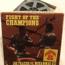 Iconsofboxing.com Ali Autographed Super Rare 8mm Film Album Cover Hand Signed