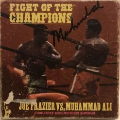 Iconsofboxing.com Ali Autographed Super Rare 8mm Film Album Cover Hand Signed