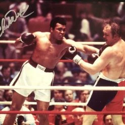 Iconsofboxing.com Chuck Wepner Vs Muhammad Ali Autographed Signed 8x10 Boxing Photo