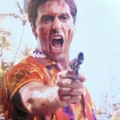 Iconsofboxing.com Al Pacino Signed Autographed 11X14 Photo Scarface Tony Pointing Gun GV718357