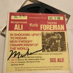 Iconsofboxing.com Muhammad Ali Autographed Super Rare 8mm Film Album Cover Hand Signed