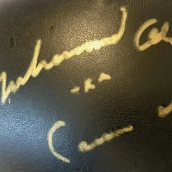 Iconsofboxing.com Muhammad Ali Aka Cassius Clay Gold Signature Autographed Blk Everlast Boxing Glove
