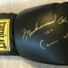 Iconsofboxing.com Muhammad Ali Aka Cassius Clay Gold Signature Autographed Blk Everlast Boxing Glove