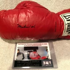 Iconsofboxing.com TOP FIGHTERS Muhammad Ali Signed Autographed Signed Vintage Everlast Gloves SSG COA