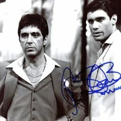 Iconsofboxing.com FEATURED Al Pacino Autographed Photo "Scarface' Tony & Manny Dual Signed JSA Certified