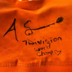 Iconsofboxing.com Amanda Serrano Vs Katie Taylor. Hand Signed Autographed Fight Worn Sports Bra