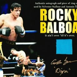 Iconsofboxing.com TOP FIGHTERS Antonio Tarver W/ Stallone Autographed ROCKY BALBOA 8x10 Used Ring ASI Proof