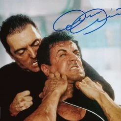 Iconsofboxing.com Armand Assante Autographed DREDD 8x10 Photo W/ Sylvester Stallone ASI Proof