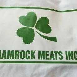 Iconsofboxing.com FEATURED Burt Young Signed Shamrock Meats Butcher Coat Paulie Rocky Coa