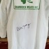 Iconsofboxing.com Burt Young Signed Shamrock Meats Butcher Coat Paulie Rocky Coa.