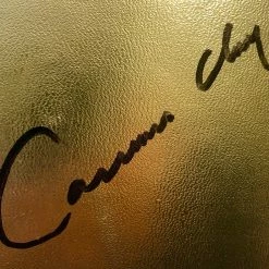 Iconsofboxing.com Cassius Clay And Smokin' Joe Frazier Super Rare Autographed 22 Inch Size Charity Everlast Gold Boxing Glove TOP FIGHTERS