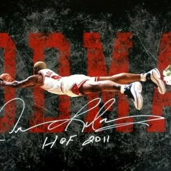 Iconsofboxing.com FEATURED Dennis Rodman Autographed Career Collage Chicago Bulls 15x30 Photo ASI Proof