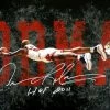 Iconsofboxing.com Dennis Rodman Autographed Career Collage Chicago Bulls 15x30 Photo ASI Proof BOXING MEMORABILIA