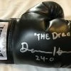 Iconsofboxing.com Devin Haney The Dream Autographed Black Boxing Glove Signed In Silver.