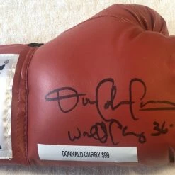 Iconsofboxing.com Donald Curry Rare Autographed Signed Everlast Boxing Glove TOP FIGHTERS