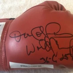 Iconsofboxing.com Donald Curry Rare Autographed Signed Everlast Boxing Glove TOP FIGHTERS