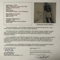 Iconsofboxing.com TOP FIGHTERS Muhammad Ali Vintage Autographed Signed Photo With Inscription And Dated JSA.