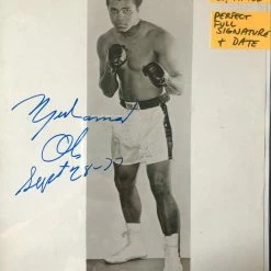 Iconsofboxing.com TOP FIGHTERS Muhammad Ali Vintage Autographed Signed Photo With Inscription And Dated JSA.