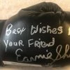 Iconsofboxing.com TOP FIGHTERS Earnie Shavers Signed Silver Autographed Black Everlast Boxing Glove Rare! Photo Proof.