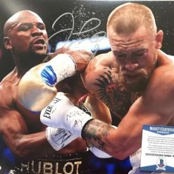 Iconsofboxing.com TOP FIGHTERS Floyd Mayweather Jr. Vs McGregor Signed 11x14 Photo (Beckett COA)