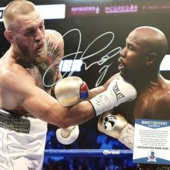 Iconsofboxing.com Floyd Mayweather Jr. Vs McGregor Signed 11x14 Photo (Beckett COA)