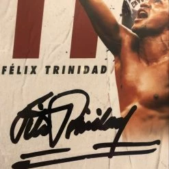 Iconsofboxing.com Felix "Tito" Trinidad Signed Black Autographed 8x10 Size Boxing Photo JSA TOP FIGHTERS