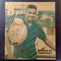 Iconsofboxing.com Felix "Tito" Trinidad Signed Black 13x16 Mounted Autographed Boxing Photo Vintage TOP FIGHTERS