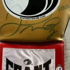 Iconsofboxing.com TOP FIGHTERS Floyd Mayweather Jr. Autographed Gold Grant Signed Boxing Glove PSA/DNA
