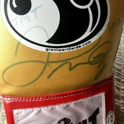 Iconsofboxing.com TOP FIGHTERS Floyd Mayweather Jr. Autographed Gold Grant Signed Boxing Glove PSA/DNA