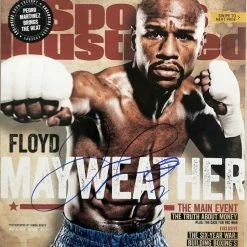 Iconsofboxing.com TOP FIGHTERS Floyd Mayweather Autographed 11X14 Sports Illustrated Photo PSA Signed In Blue