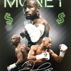 Iconsofboxing.com Floyd Mayweather Autographed/Signed 8x10 Photo PSA Signed In Silver