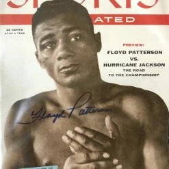 Iconsofboxing.com Floyd Patterson Professional Boxing Champion Autographed SI Magazine Cover