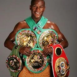 Iconsofboxing.com Floyd Mayweather Jr. Full Size Signed IBF Heavyweight Championship Belt (Beckett COA)
