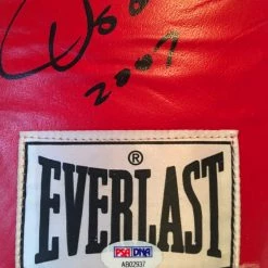 Iconsofboxing.com Floyd Mayweather Jr. And Oscar De La Hoya Autographed Boxing Glove, Authentic PSA