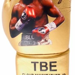 Iconsofboxing.com Floyd Mayweather Jr. Signed TBE Photo Boxing Glove (PSA COA)