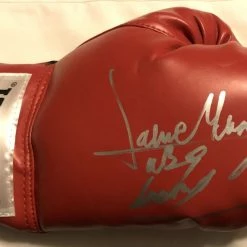 Iconsofboxing.com Jaime Munguia Signed Autographed Red Boxing Glove, WBO, WBC, BECKETT TOP FIGHTERS