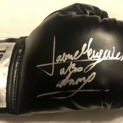 Iconsofboxing.com Jaime Munguia Signed Autographed Black Boxing Glove, Beckett WBO, WBC,