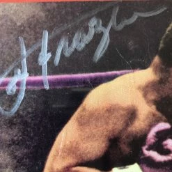 Iconsofboxing.com Joe Frazier Signed Autographed Rare Ring Magazine In Silver Signature JSA Certified