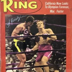 Iconsofboxing.com Joe Frazier Signed Autographed Rare Ring Magazine In Silver Signature JSA Certified