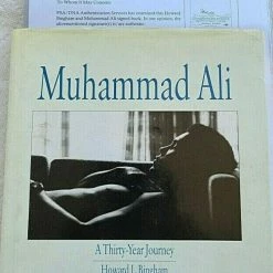 Iconsofboxing.com A Thirty-Year Journey Signed By Muhammad Ali & Bingham W/Letter Of Authenticity