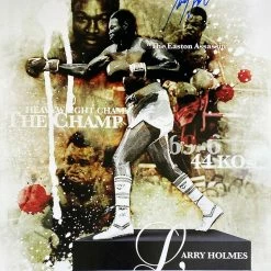 Iconsofboxing.com TOP FIGHTERS Larry Holmes The Easton Assassin Signed 16x20 Boxing Collage Photo BAS