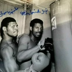 Iconsofboxing.com Leon Spinks Michael Spinks Signed 11x14 Photo Olympic Gold Hvywt Champs JSA COA TOP FIGHTERS