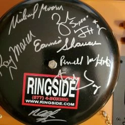 Iconsofboxing.com TOP FIGHTERS MULTI SIGNED RINGSIDE BOXING BELL ZAB JUDAH, MICHAEL MOORER, PERNELL WHITAKER