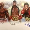 Iconsofboxing.com Michael Spinks Autographed Signed 11x14 Junior Jones, Iran Barkley, 3 Signatures Boxing Photo TOP FIGHTERS