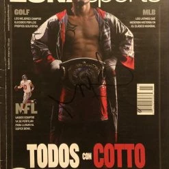 Iconsofboxing.com Miguel Cotto Autographed Authentic Black Signature Rare Sports Magazine.