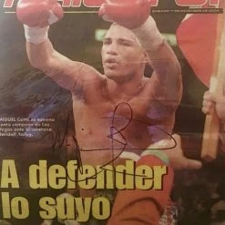 Iconsofboxing.com Miguel Cotto Autographed Blk 10x12 Signature Signed Mounted Photo TOP FIGHTERS