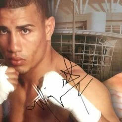 Iconsofboxing.com Miguel Cotto Dual Autographed Authentic Black 18x24 Signature Rare Fight Poster. TOP FIGHTERS