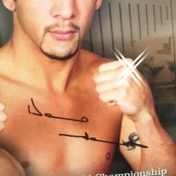 Iconsofboxing.com Miguel Cotto Dual Autographed Authentic Black 18x24 Signature Rare Fight Poster. TOP FIGHTERS