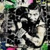 Iconsofboxing.com Mr Brainwash Print On Canvas Graffiti Art Wall Decor Mike Tyson Boxing 28x36"
